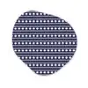 Schelp - Nautisch - Blauw - Wit Wandcirkel Organisch Forex 3mm klein 629 -3d