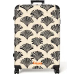 Waaiers - Botanisch - Zwart - Beige NBS - Large koffer - Volwassenen Unisex groot -zzzzzzzzkaufland2