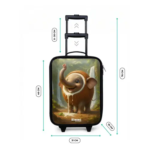 Coconote Elephante Kinderkoffer - Zwart klein -productfoto_formaten