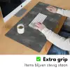 Donkergrijs - Ruw - Beton Muismat XXL klein 681 -sfeer3