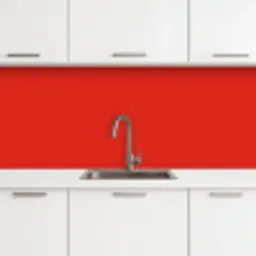 Rood - Kleur - Effen keuken achterwand 2 middel 871 -3d