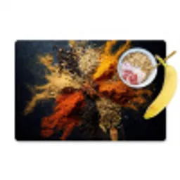 Specerijen - Explosie - Oranje Placemat vinyl groot -zzzproduct_Kitchenyeah-website
