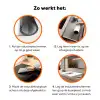 Schedel - Grafisch - Roze - Verdeeld Inductie beschermer vinyl 3mm klein -zzzzzzz-td-werking