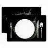Appel - Groen - Fruit - Water - Zwart Placemat vinyl groot -zzsfeer2_Kitchenyeah-website