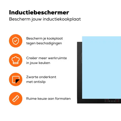 Today is a good day - Rood - lichtblauw Inductie beschermer vinyl 3mm klein -zzzzzzz-td-ups