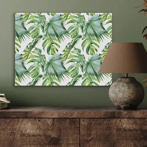Inductie beschermer - Tropical - Bladeren - Jungle - Inductie mat PET vilt klein -sfeer2