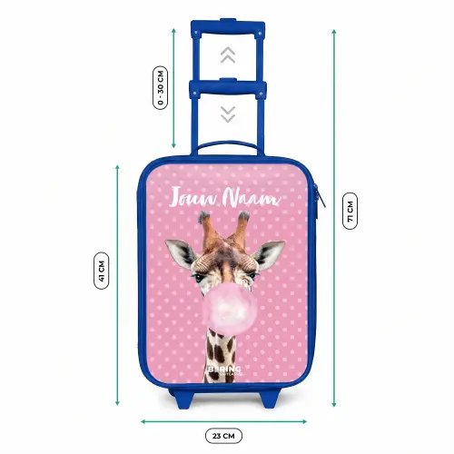 Bubblegum Billy Kinderkoffer - Blauw klein -productfoto_formaten