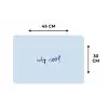 Why not - Blauw - Donker blauw - Quote Placemat vinyl groot -specs