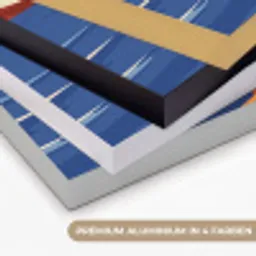 Landschap - Bergen - Zon - Zee Textielframe zwart klein -USP_kleurenDE