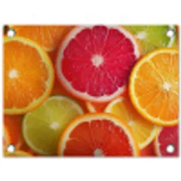 Fruit - Kleurrijk - Close up tuinposter los doek klein -3d