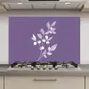 Tak - Sierlijk - Bladeren - Minimalistisch keuken achterwand spatscherm klein -3d_website