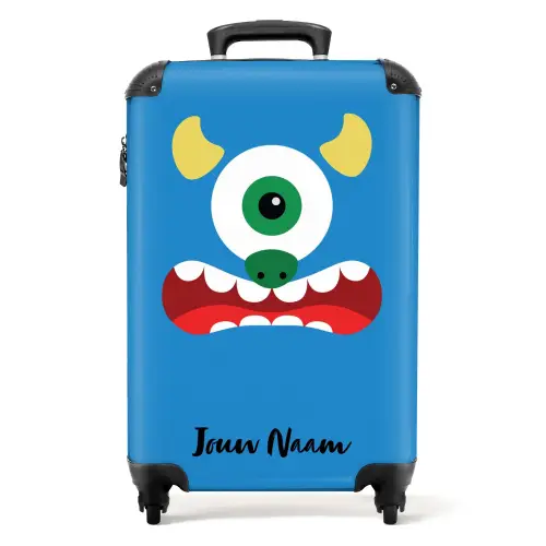 Mustafa monster NBS - Handbagage koffer - Kinderen Unisex middel -productfoto_recht