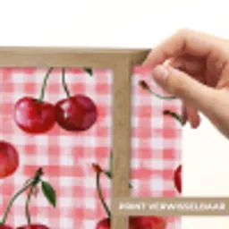 Kersen - Blokken - Rood Light Box met batterij (Wandlamp) middel 907 -USP_websiteprintNL