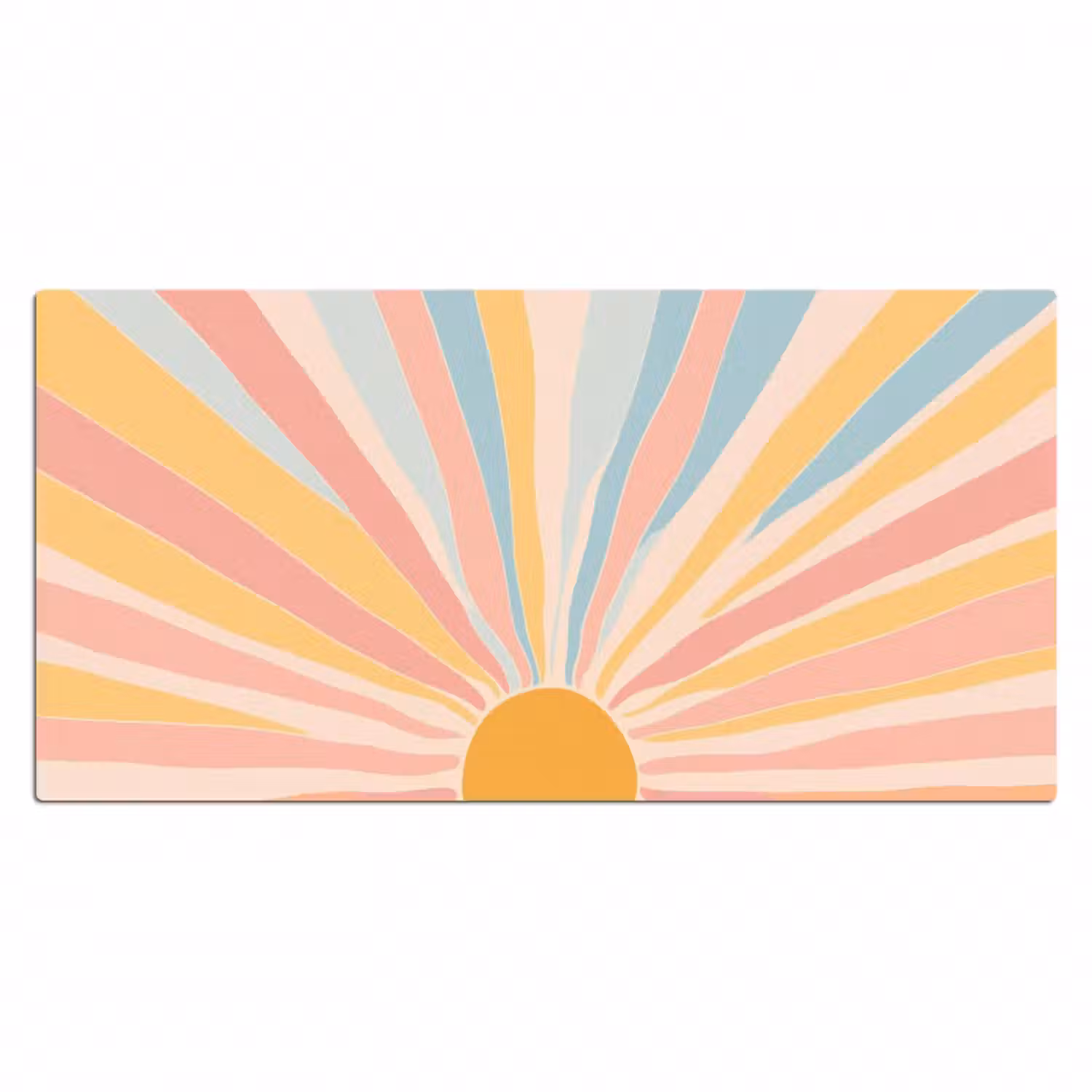 Schreibtischunterlage - Illustration - Sonne - Pastellfarben