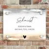 Aquarelachtergrond - Zwart beige - Sierlijk Naambord Rechthoek middel -sfeer3