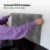 Donkergrijs - Ruw - Beton Inductie beschemer met haakjes klein 777 -ky-ophangen-nl