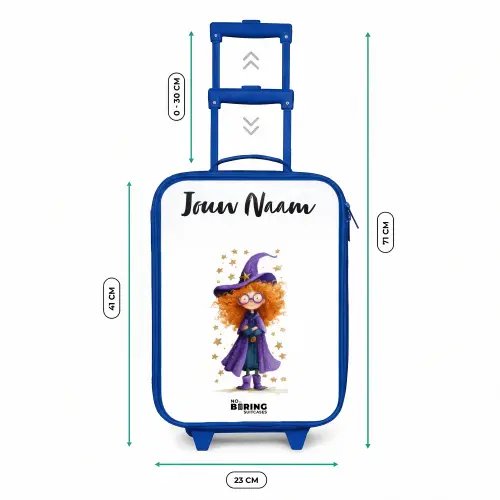 Sterrenmagie met krullen Kinderkoffer - Blauw klein -productfoto_formaten