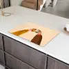 Illustratie - Mokken - Proosten - Bruin Inductie beschermer vinyl 3mm klein -sfeer8
