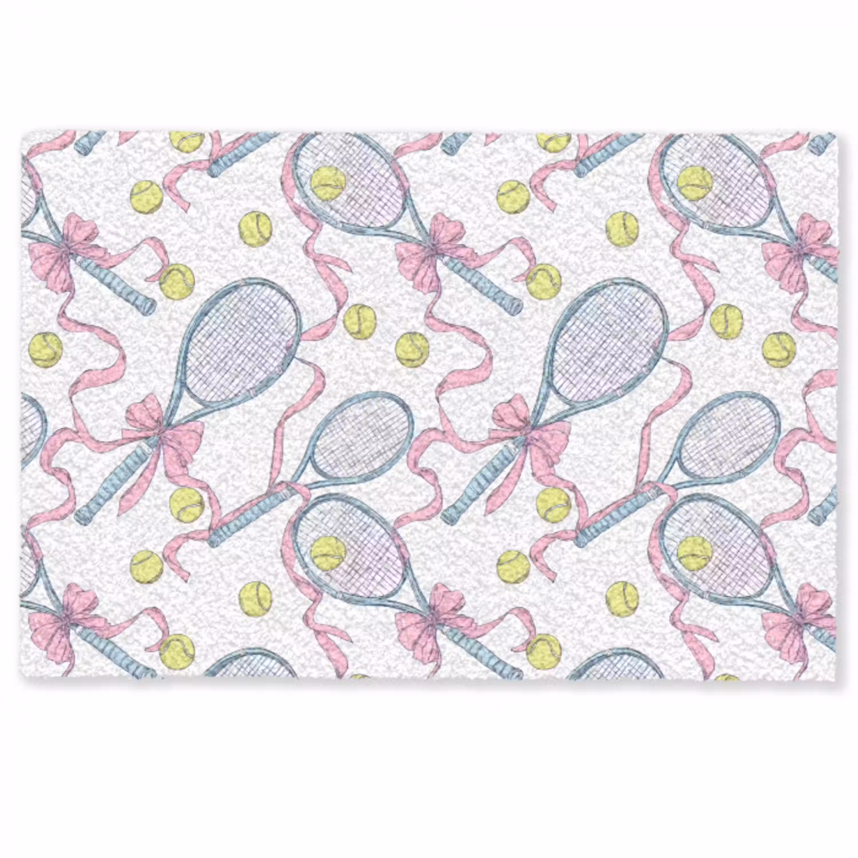 Tennis - Strikken - Kleurrijk Deurmat klein 898 -zkaufland3d