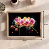 Orchidee - Graffiti - Kleurrijk - Bloemen - Abstract Dienblad Rechthoek middel -USP_Formaat