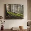 Zon - Takken - Bomen - Bos - Natuur Textielframe zwart klein -sfeer3