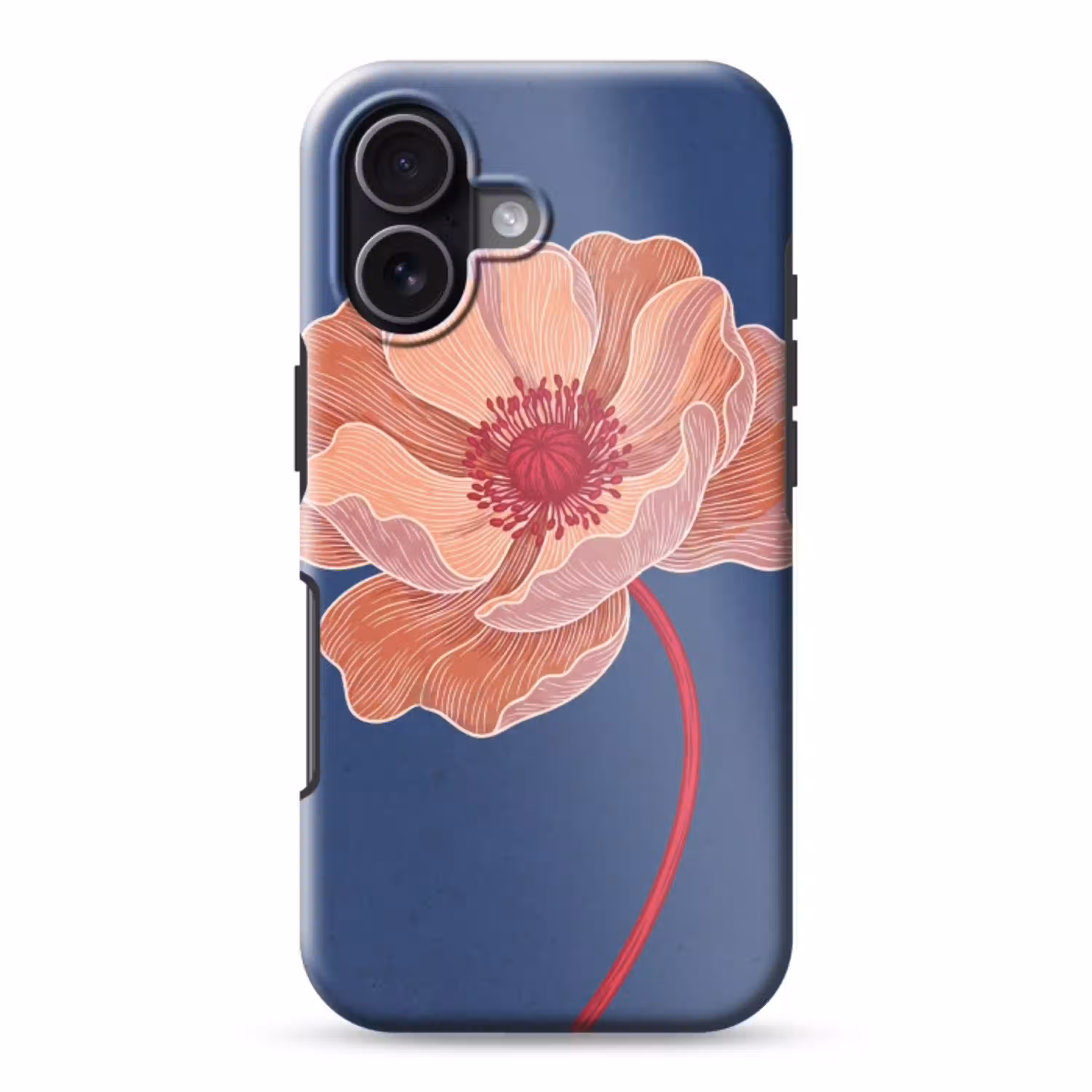 Bloemen - Modern - Abstract Toughcase MagSafe Apple iPhone 17 klein -3d