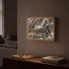 Marmer - Goud - Glitter - Luxe Light Box met batterij (Wandlamp) middel -sfeer1