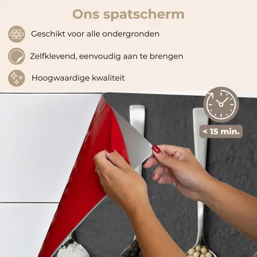 Spiegel van Smaken keuken achterwand spatscherm klein -spatscherm_NL