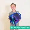 Neon - Raceauto - Lichtstrepen - Paars Kinderrugzak - Blauw middel -sfeer1_NL
