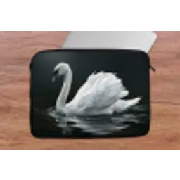 Zwaan - Water - Natuur - Realistisch - Wit laptophoes neopreen klein -tafel