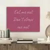 eat me out don't stress me out - Roze - Minimalistisch PET vilt klein -sfeer1