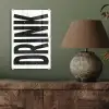 Drink - Zwart - Wit - Decoratie plexiglas 5mm klein -sfeer3