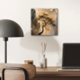 Boom - Goud - Landschap - Verf aluminium wit klein -sfeer5
