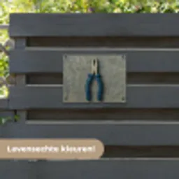 Tang - Schilderij - Textuur - Verf tuinposter los doek klein -sfeer3