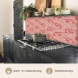 Garnalen - Stippen - Roze keuken achterwand 2 middel 871 -usp_NL