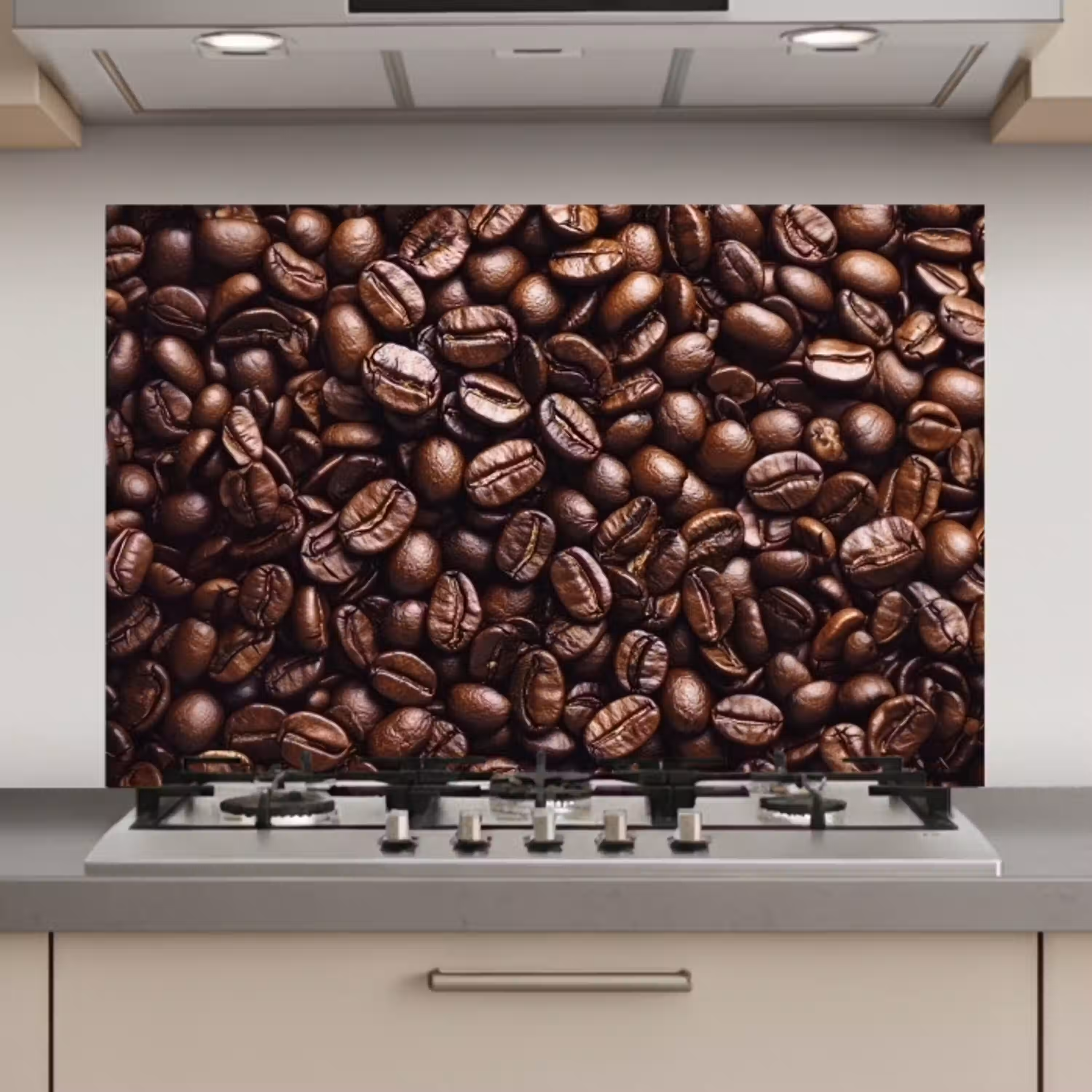 Bonen - Close-up - Donkerbruin keuken achterwand spatscherm klein -3d_website