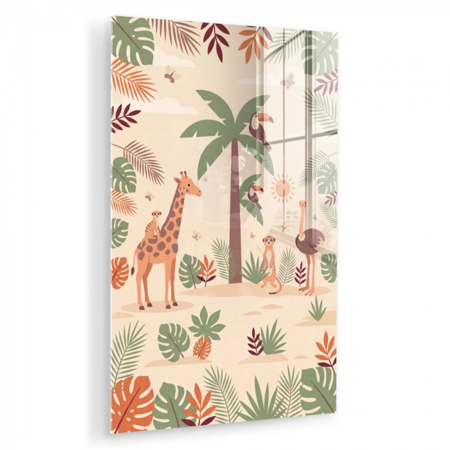 Dieren - Tropisch - Safari - Kleurrijk plexiglas 5mm klein -zzzproduct_nieuw