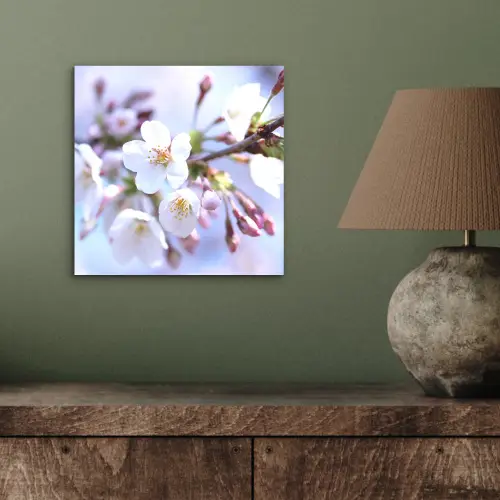Bloemen - Sakura - Tak - Bloesem takken aluminium wit klein -sfeer2