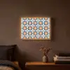 Traditioneel - Tegel - Oranje Light Box met batterij (Wandlamp) middel 907 -sfeer4