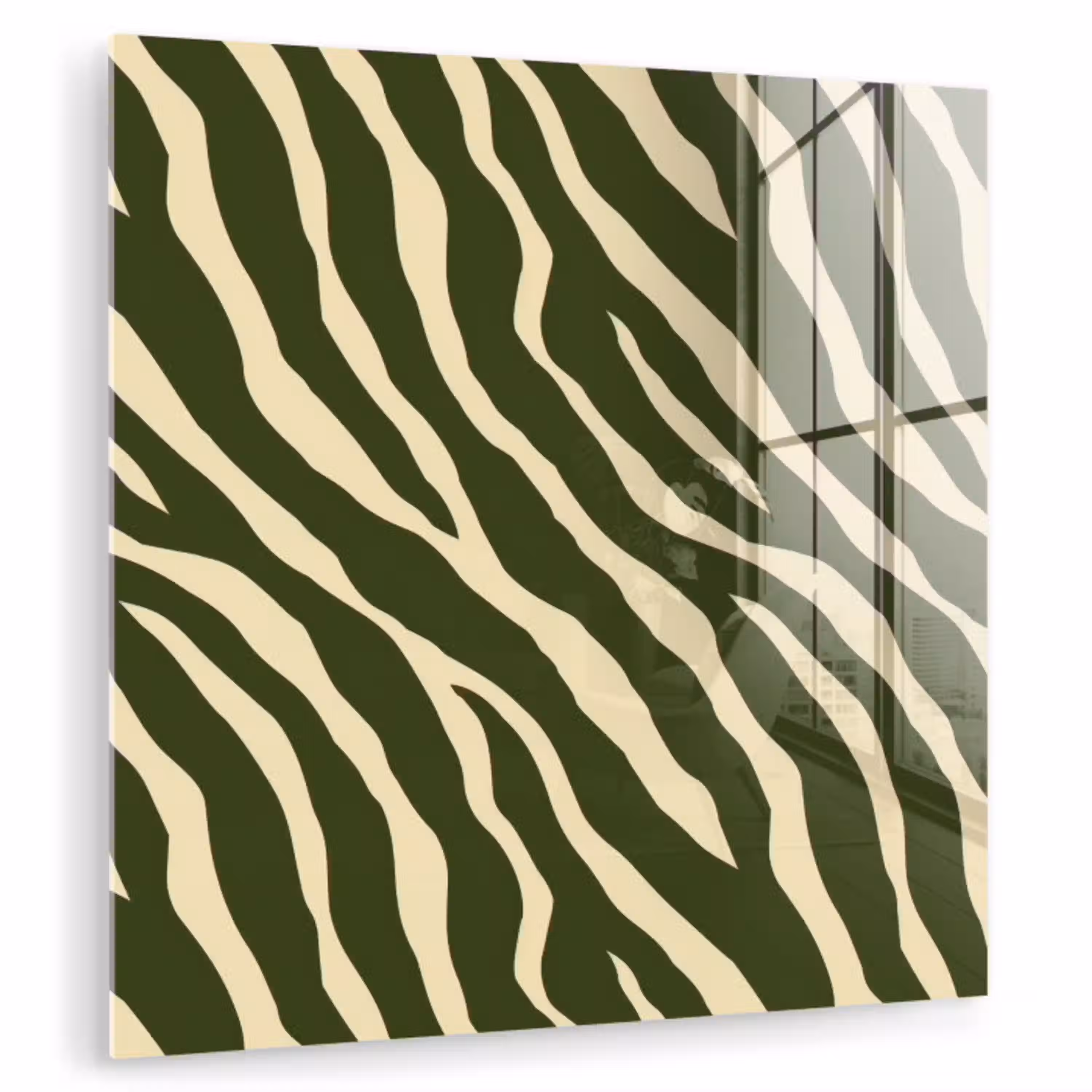 Zebra - Patroon - Groen plexiglas 5mm klein 11 -zzzproduct_nieuw