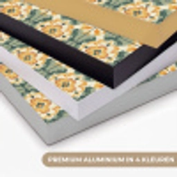 Keramiek - Verweerd - Kleurrijk Textielframe zwart klein 947 -USP_kleurenNL