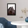 Portret - Paard - Elegant fotolijst zwart zonder passe partout klein -sfeer4