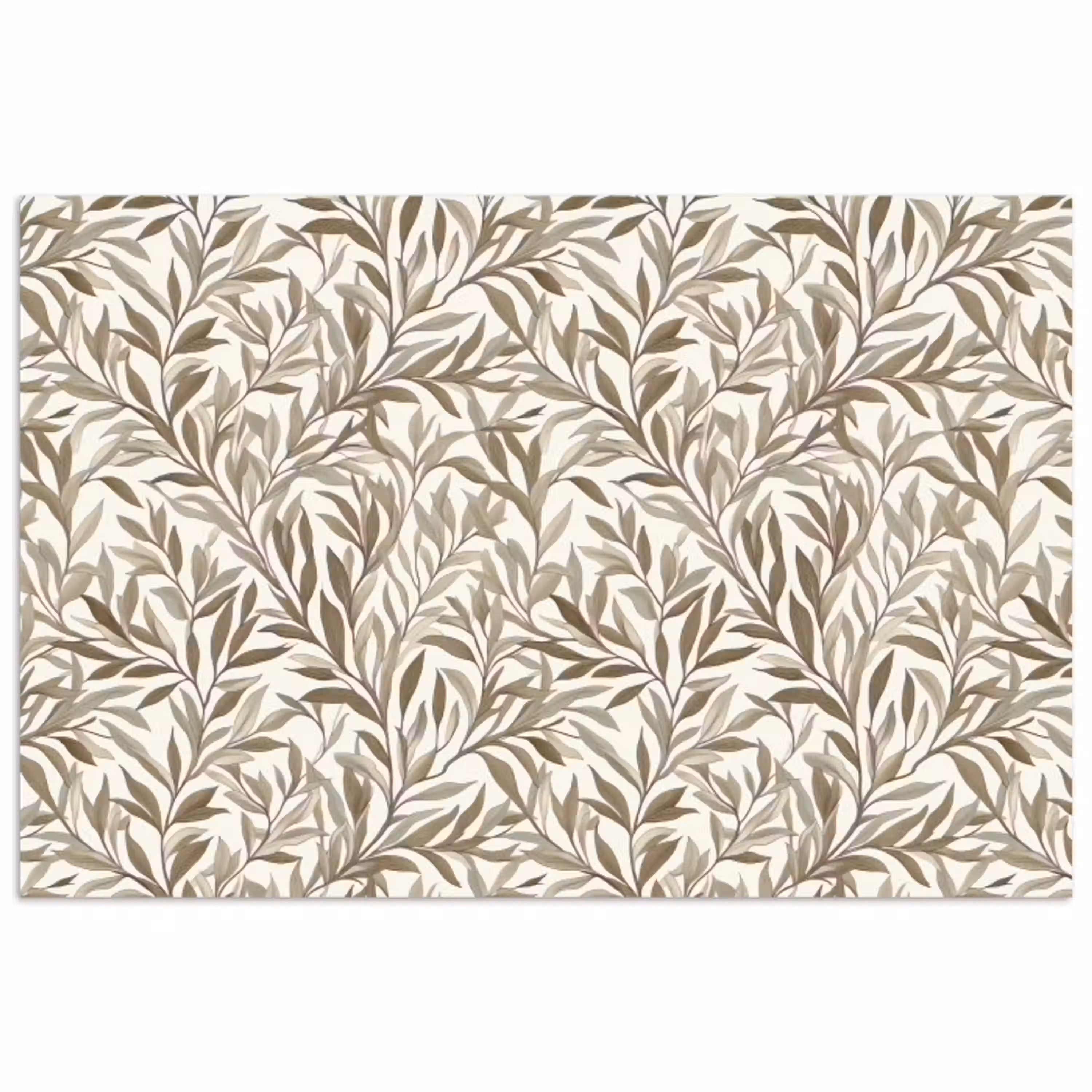 Takken - Botanisch - Taupe poster papier klein 62 -3d