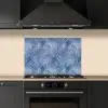 Modern - Abstract - Blauw keuken achterwand spatscherm klein 900 -sfeer1