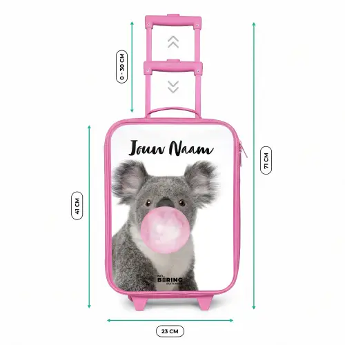 Kauwgom koala Kinderkoffer - Roze klein -productfoto_formaten