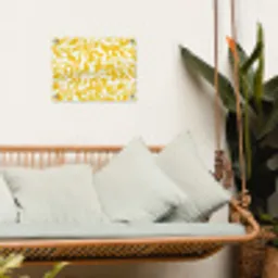 Vormen - Wit - Abstract tuinposter los doek klein -sfeer7