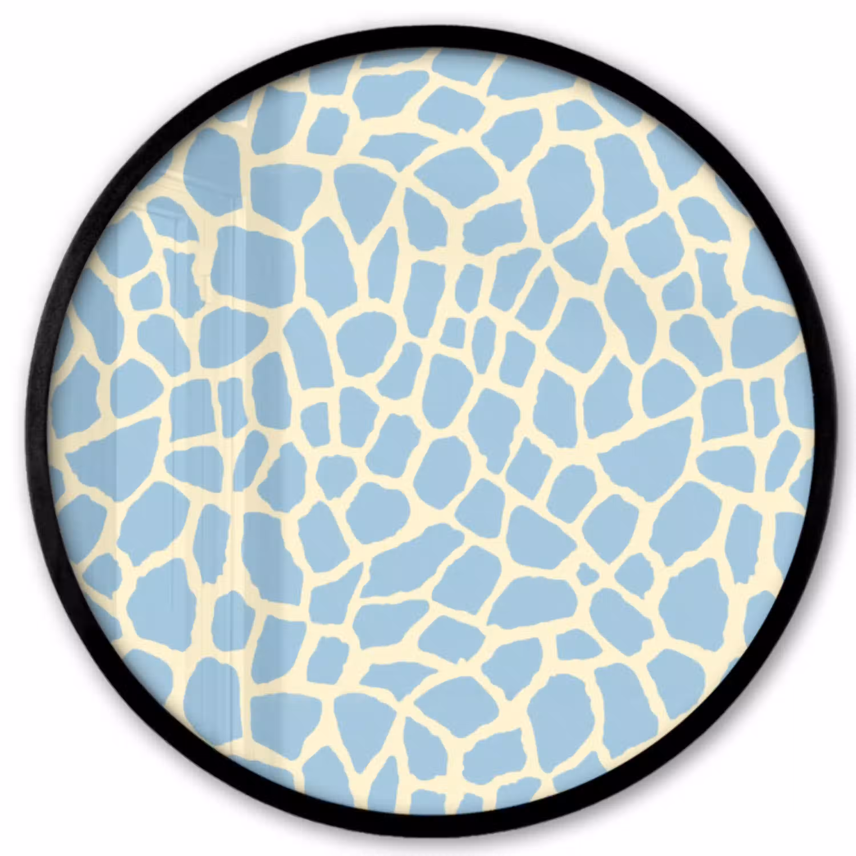 Giraf - Modern - Blauw Fotolijst rond zonder passe partout klein 856 -3d