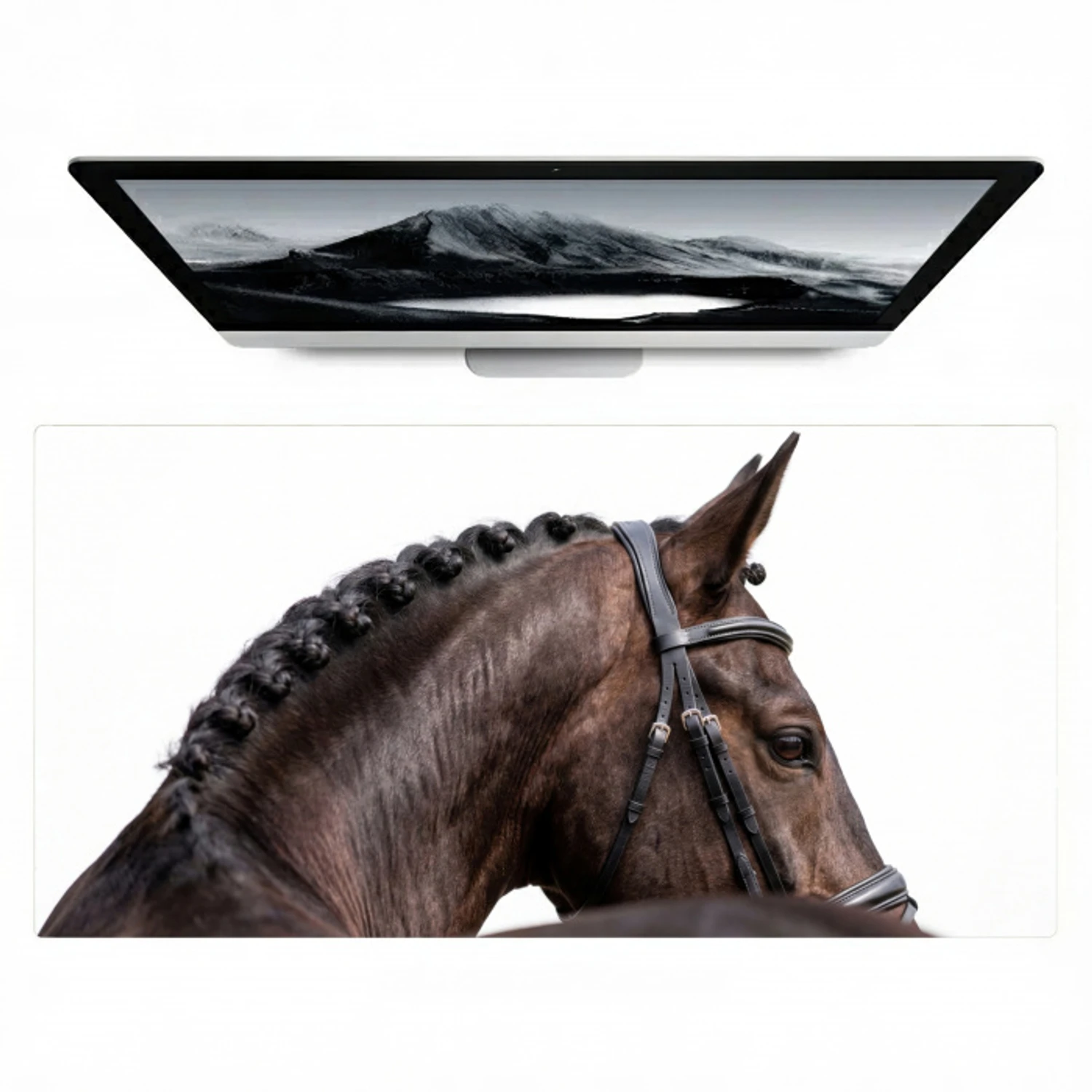 Portret - Paard - Elegant Muismat XXL klein -zzz3d