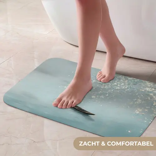 Bloesems - Minimalistisch - Wateroppervlak - Boot Badmat klein -USP_ZachtNL