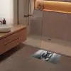 Ezel - Telefoon - Toilet - Zwart - Wit Badmat klein -sfeer2